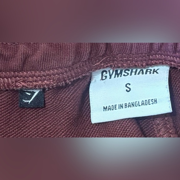 Gymshark Maroon Crest Joggers Sweatpants Small - Picture 5 of 6
